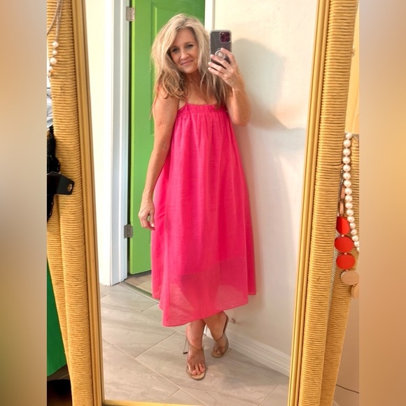 Riri, Strappy,Flirty, Easy-Wear Dress in Poppy-Pink, Excellent Condition, Size M - Picture 4 of 10